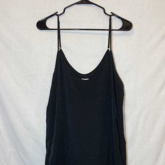 Gary Graham Silk Black Slip Dress Size M/L - Picture 2 of 9